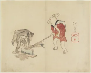 (halm för kanin och tvättbjörn), ca. 1830